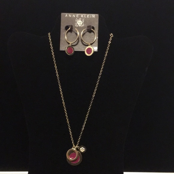💜 Anne Klein necklace with earrings - Picture 5 of 5